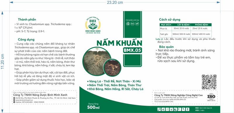 BMX 05 Nấm Khuẩn dạng chai 500ml
