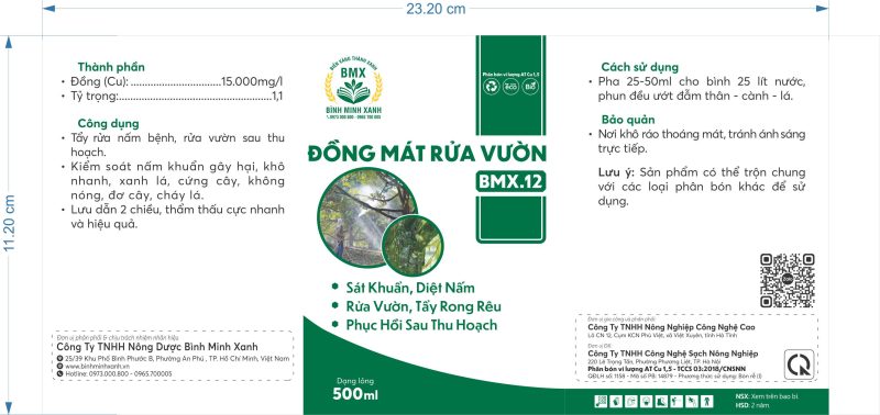 BMX 12 DONG MAT RUA VUON 500ML